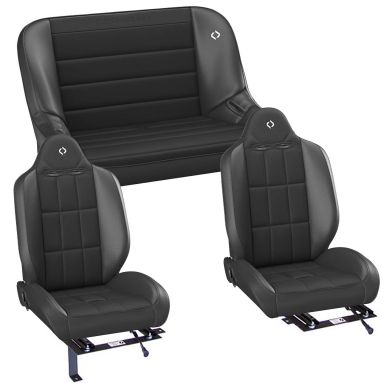 Corbeau Baja RS Seats w/Brackets, 40-in Bench, 66-77 Ford Bronco