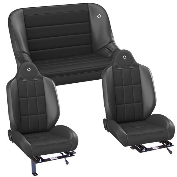Corbeau Baja RS Seats w/Brackets, 40-in Bench, 66-77 Ford Bronco