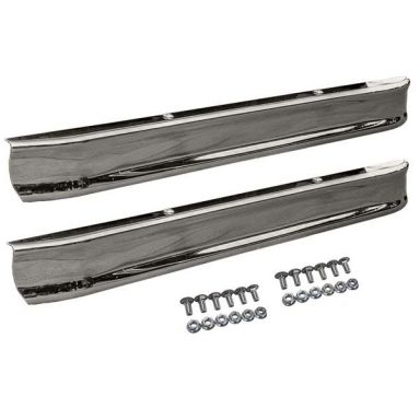 Stock Chrome Bumpers + Bolts | PAIR - Front & Rear | 66-77 Ford Bronco