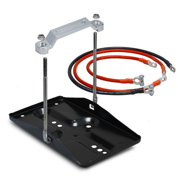 Battery Tray + Cables & Billet Hold Down | 66-77 Bronco