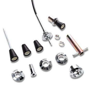 Dash Control Knobs + Bezels Renew Kit for Aftermarket A/C | 66-67 Ford Bronco