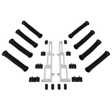 Machined Aluminum Plug Wire Dividers Kit | Satin | SBF 289 302 351W