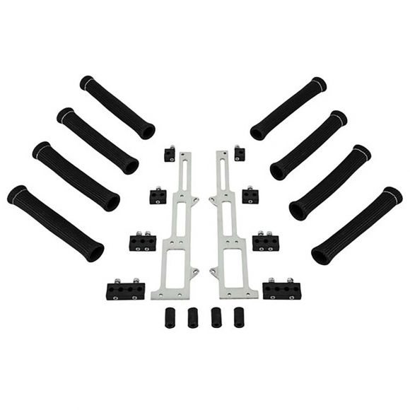 Machined Aluminum Plug Wire Dividers Kit | Satin | SBF 289 302 351W