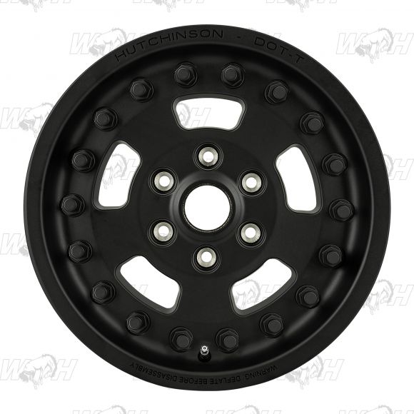 Hutchinson Rock Monster Beadlock Wheel - 17x8.5, Black, 21-25 Ford Bronco