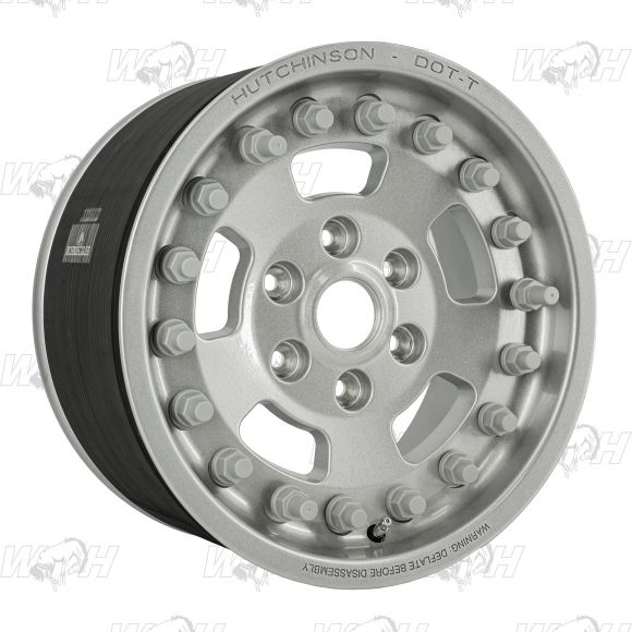 Hutchinson Rock Monster Beadlock Wheel | 17x8.5 | Silver | 21-25 Ford Bronco