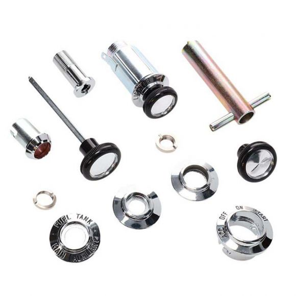 Dash Control Knobs + Bezels Renew Kit for Aftermarket A/C | 74-77 Ford Bronco