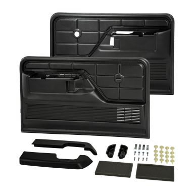 Black Door Panels & Arm Rest Kit, 78-79 Bronco, 73-79 Ford Truck