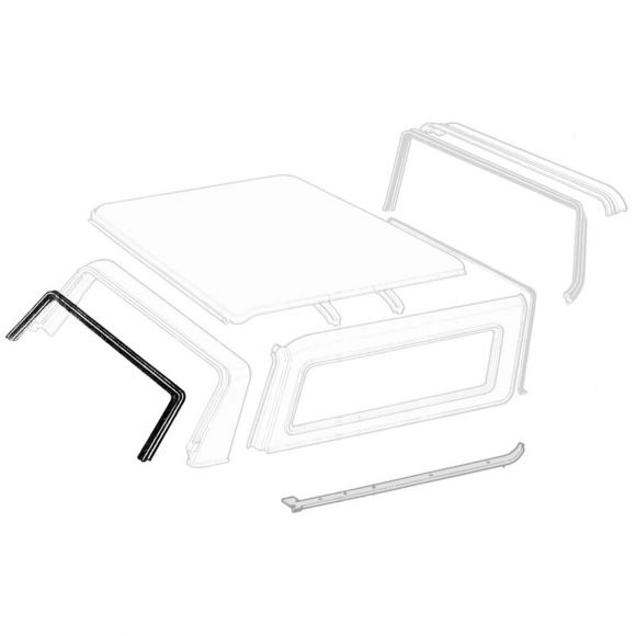 Back Tailgate Window Upper Glass Run Seal | 78-79 Bronco