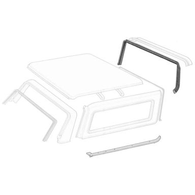 Hard Top Roof Front Seal | On Metal Cab | 78-96 Bronco