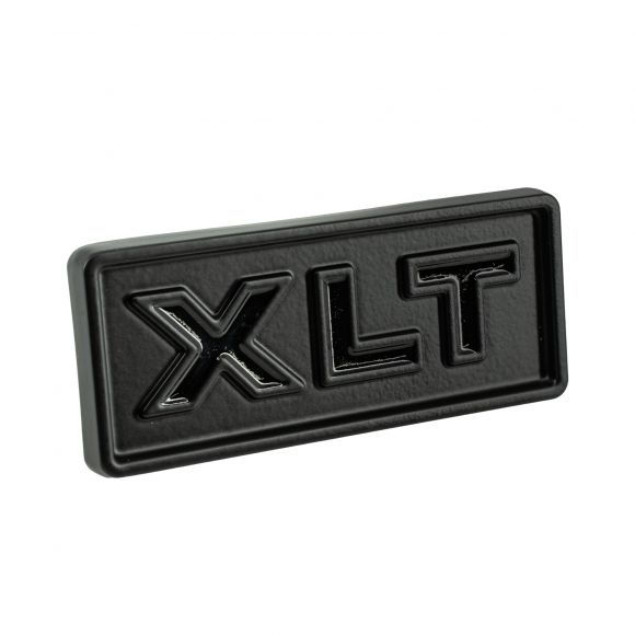 XLT Cowl Side Emblem | Satin Black | 78-79 Bronco, 77-79 Ford Truck