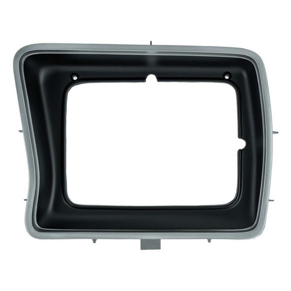 Headlight Trim Bezel | Square, Silver + Black | LH or RH | 78-79 Ford Bronco & Truck