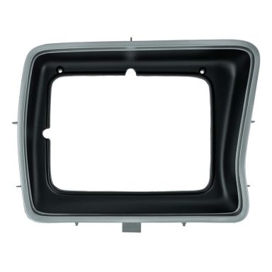 Headlight Trim Bezel | Square, Silver + Black | LH or RH | 78-79 Ford Bronco & Truck