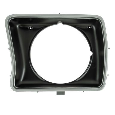 Headlight Trim Bezel | Round, Silver + Black | LH or RH | 1978 Ford Bronco & Truck