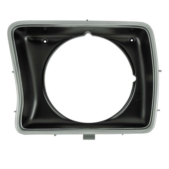 Headlight Trim Bezel | Round, Silver + Black | LH or RH | 1978 Ford Bronco & Truck