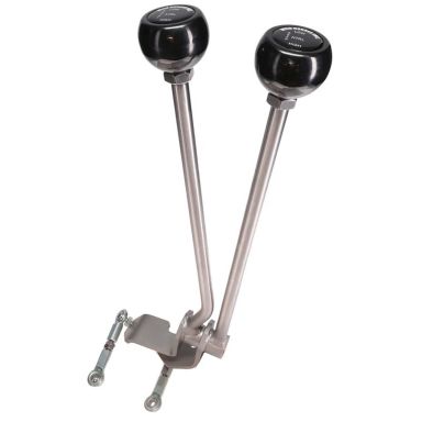 Dana 20 Twin Stick Transfer Case Shifter | NV3550, Ford ZF | 66-77 Ford Bronco