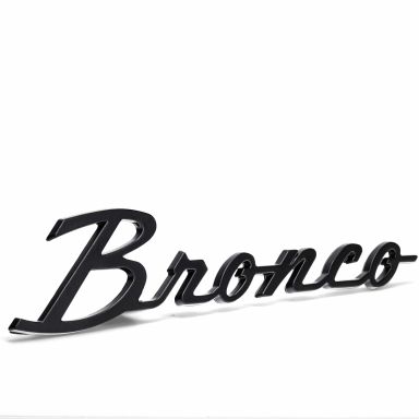 Bronco Script Fender Emblem | Black | 66-77 Ford Bronco