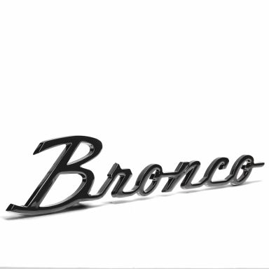 Bronco Script Fender Emblem | Black Chrome | 66-77 Ford Bronco