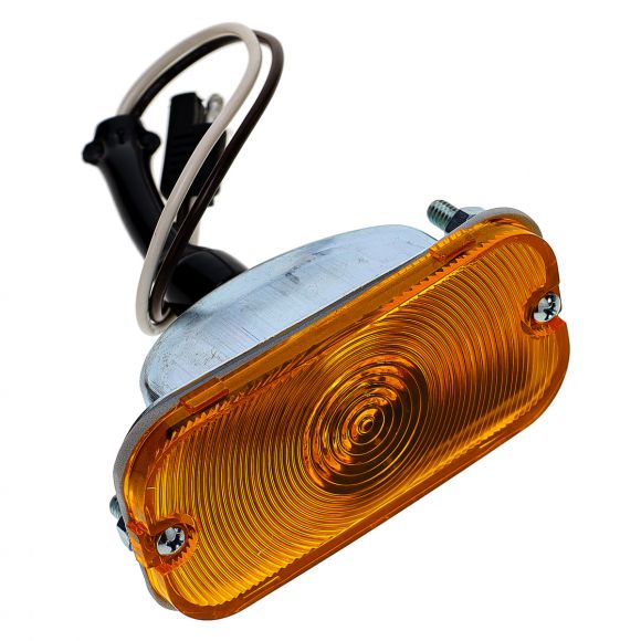 Front Turn Signal Assembly w/Amber Lens | 66-68 Ford Bronco