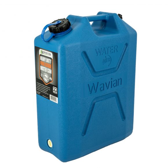 5.8 Gallon BLUE Water Can (22 Liter) Heavy Duty BPA-Free Water Can