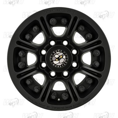 Hutchinson Rock Monster Beadlock Wheel - 17x8.5, Black, 8 x 6.5 Bolt Pattern