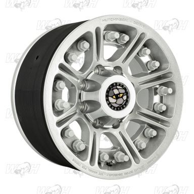 Hutchinson Rock Monster Beadlock Wheel - 17x8.5, Silver, 8 x 6.5 Bolt Pattern
