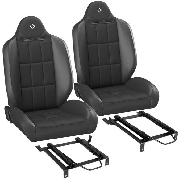 Corbeau Baja RS Reclining Front Seats & Brackets, 66-96 Ford Bronco