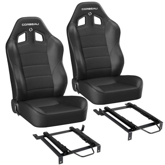 Corbeau Baja XRS Suspension Seats & Brackets, 66-96 Ford Bronco