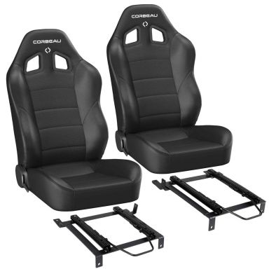Corbeau Baja XRS Suspension Seats & Brackets, 66-96 Ford Bronco