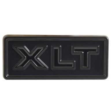 XLT Cowl Side Emblem | Satin Black | 78-79 Bronco, 77-79 Ford Truck