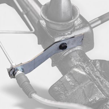 Brake Line Mounting Bracket | Front Diff, Stainless | 76-77 Ford Bronco