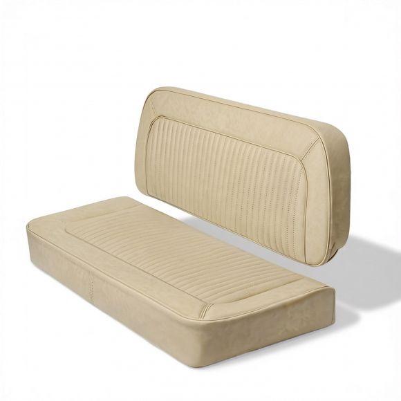 Rear Bench Seat Upholstery Cover | Parchment Smooth | 68-77 Ford Bronco