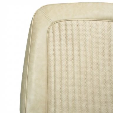 Front Bucket Seat Upholstery Covers | OE Parchment Rosette | 68-77 Ford Bronco