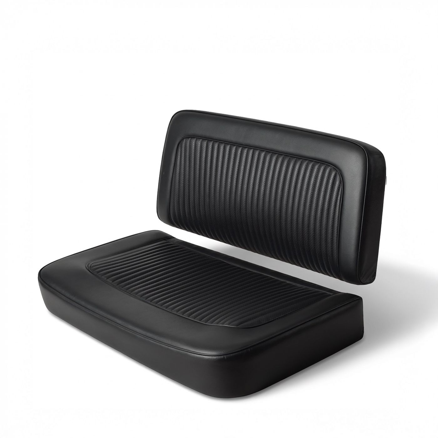 Rear Bench Seat Upholstery Cover | OE Black Rosette | 68-77 Ford