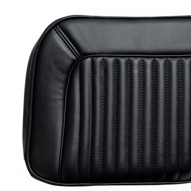 Rear Bench Seat Upholstery Cover | Black Smooth | 68-77 Ford Bronco