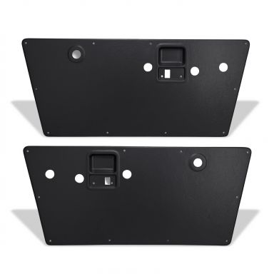 Black Plastic Flat Door Panels | Pair | 68-77 Ford Bronco