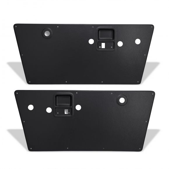 Black Plastic Flat Door Panels | Pair | 68-77 Ford Bronco