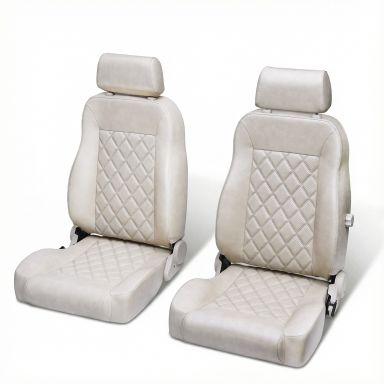 Caballo Seats Kit | Front & Rear Set | Diamond Sandstone Parchment | 66-77 Ford Bronco