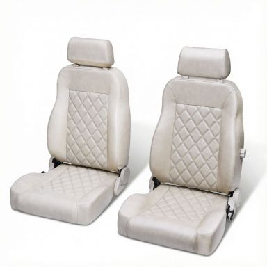 Caballo Front Bucket Seats | Sandstone Parchment Diamond | 66-77 Ford Bronco