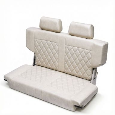Caballo Fold & Tumble Rear Bench Seat | Sandstone Parchment Diamond | 66-77 Ford Bronco