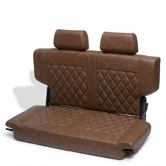 Caballo Fold & Tumble Rear Bench Seat | Whiskey Diamond | 66-77 Ford Bronco