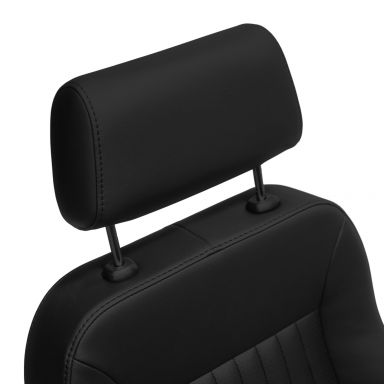 Caballo Front Bucket Seats | Black Pleated | 66-77 Ford Bronco