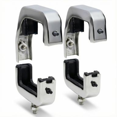 Radiator Mounts + Rubber Insulators | Stainless | 66-77 Ford Bronco