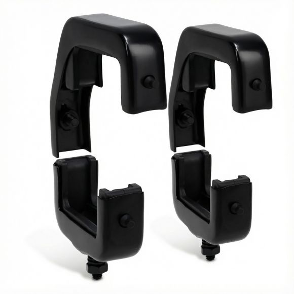 Radiator Mounts + Rubber Insulators | Black, 3-Core | 66-77 Ford Bronco