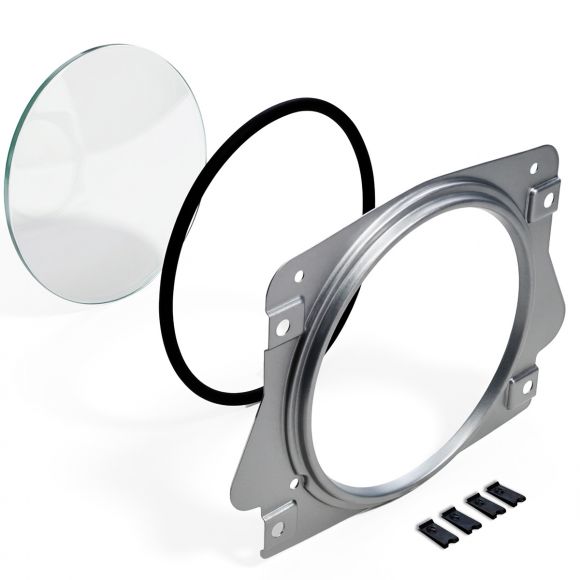 Argent Instrument Cluster Bezel + Glass + Seal | 66-77 Bronco, 61-66 Ford Truck