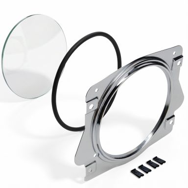 Chrome Instrument Cluster Bezel + Glass + Seal | 66-77 Bronco, 61-66 Ford Truck