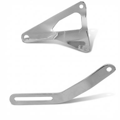 Chrome Alternator Brackets | SBF 289 302 351W V8 | 66-77 Ford Bronco