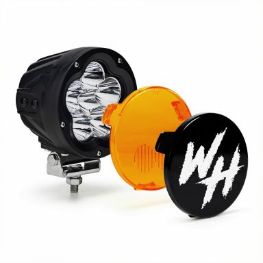 WH Revolution 5-inch LED Auxiliary Lights | Dual Off-Road Lights Kit + Covers