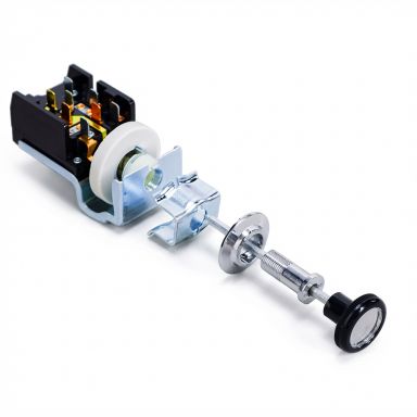 Headlight Switch Kit | Switch, Bezel, Bolt, Shaft & Knob | 66-77 Ford Bronco