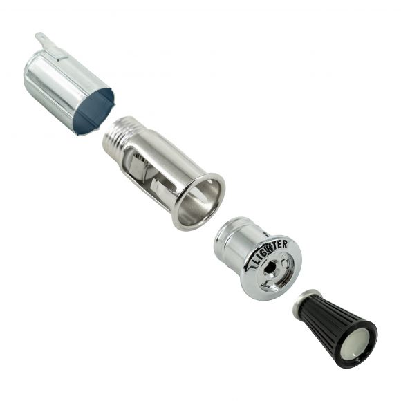 Cigar Lighter Kit | Socket, Element, Bezel & Knob | 66-67 Bronco, 61-66 Ford Truck