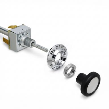 Heater Switch Cable + Bezel, Nut & Knob | 68-77 Ford Bronco